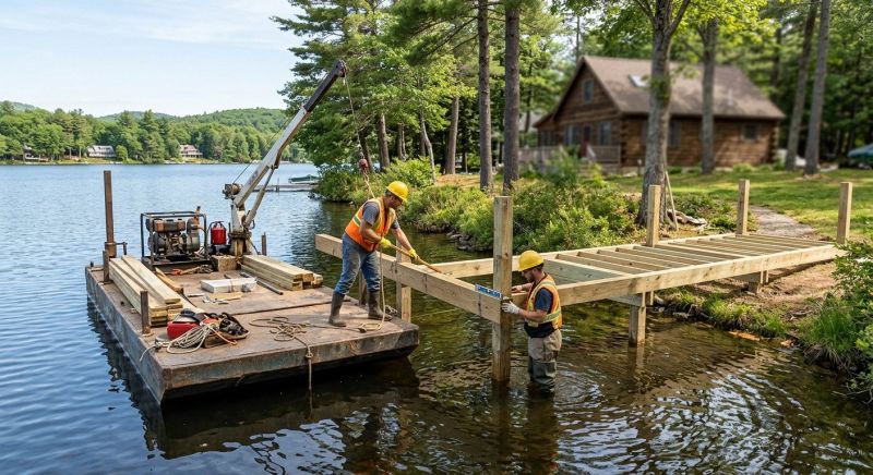 Pond Dock Construction in Olathe, KS